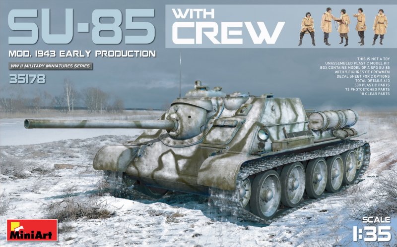 4820183310415 - SU-85 Mod1943(Early Produktion) w Crew