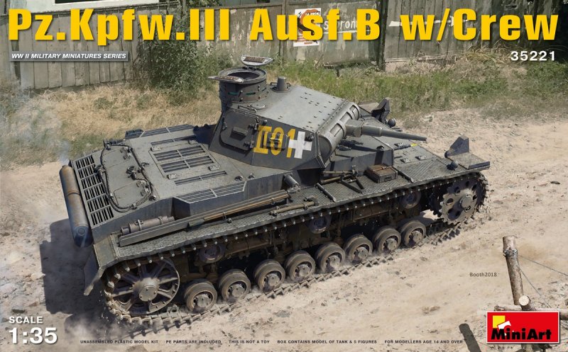4820183311450 - MiniArt 35221 - 135 PzKpfw3 AusfB w Crew