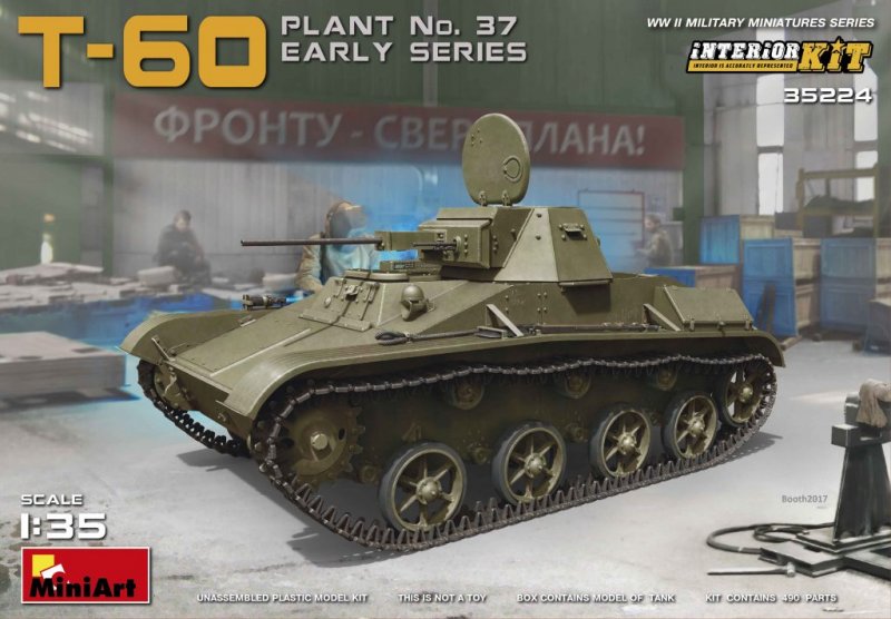 4820183311153 - MiniArt 35224 - 135 T-60(Plant No37)Early Series InteriorKi