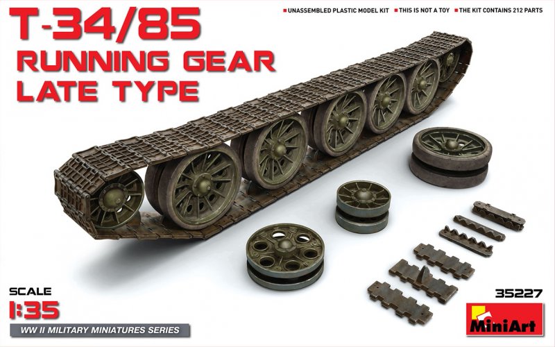 4820183310736 - MiniArt 35227 - 135 T-34 85 Running GearLate Type