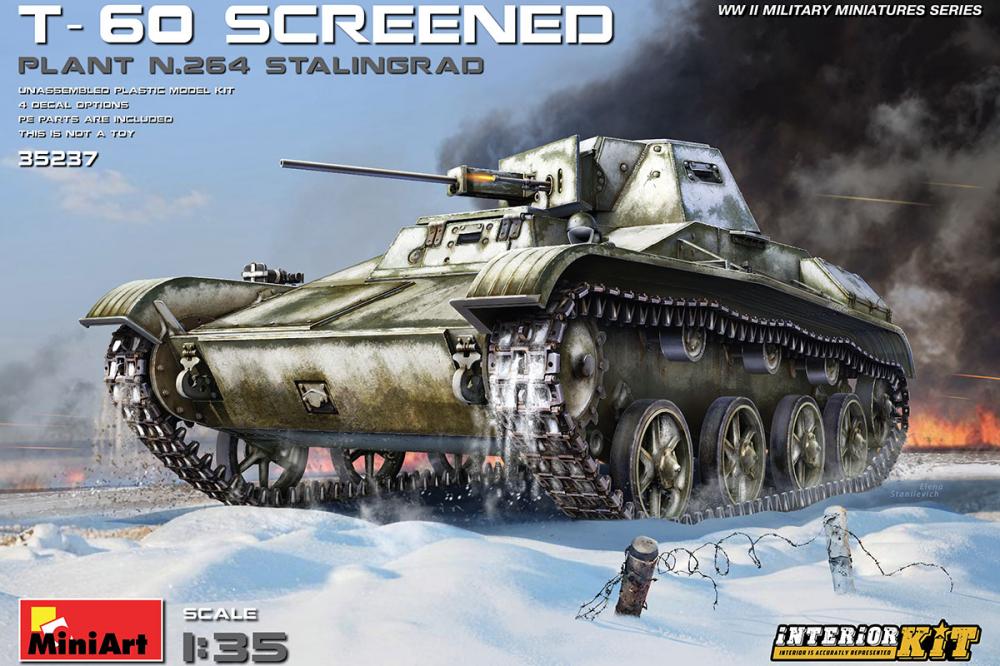 4820183313102 - MiniArt 35237 - 135 T-60 Screened (Plant No264Stalingrad) Interior Kit