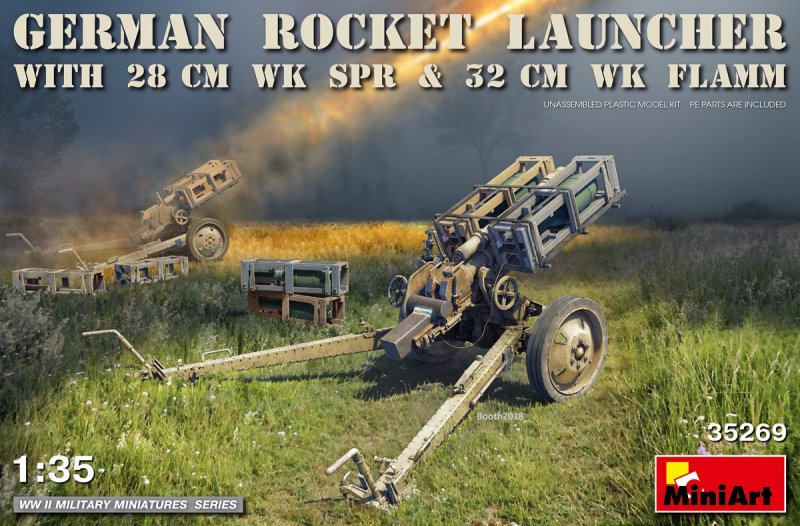 4820183311788 - MiniArt 35269 - 135 German Rocket Launcher with 28cm WK Spr & 32cm WK Flamm