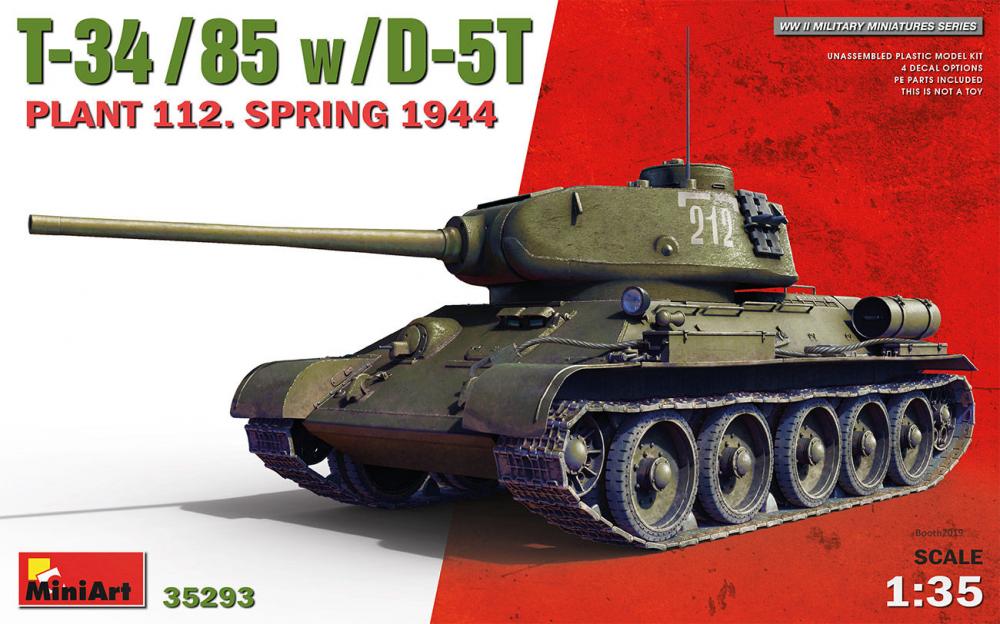 T-34-85 w/D-5T. Plant 112. Spring 1944