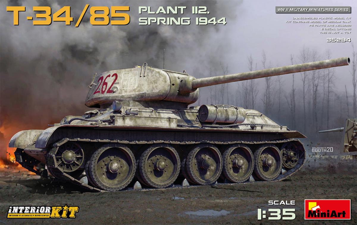 4820183313782 - MiniArt 35294 - T-34-85 Plant 112 Spring 1944 Interior Kit in 135
