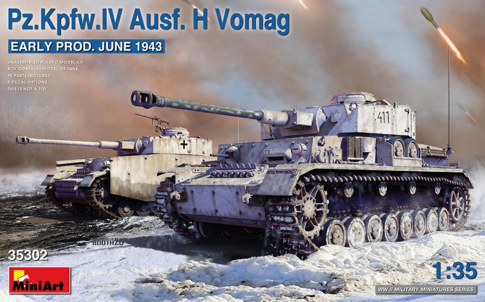 4820183313553 - MiniArt 35302 - PzKpfwIV Ausf H Vomag Early Prod (June 1943) in 135