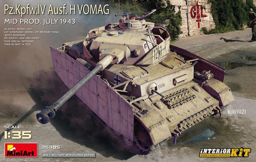 5905090346104 - MiniArt 35305 - 135 PzKpfwIV Ausf H Vomag Mid Prod (July 1943) Interior Kit