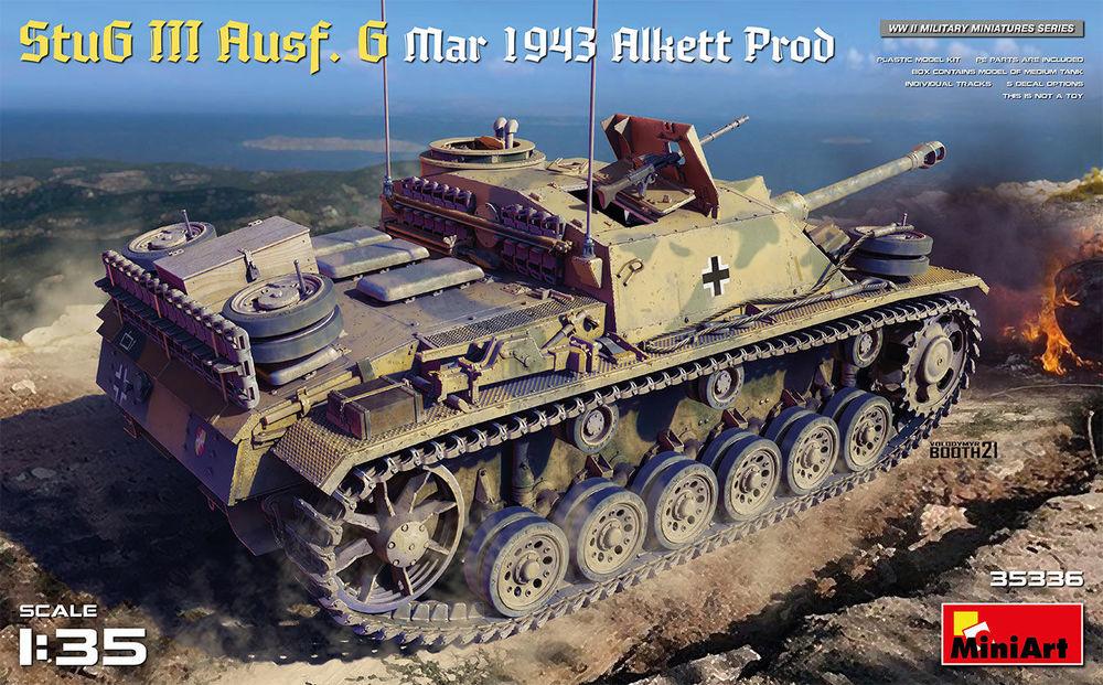 4820183314598 - MiniArt 35336 - 135 StuG III Ausf G Mar 1943 Alkett Prod