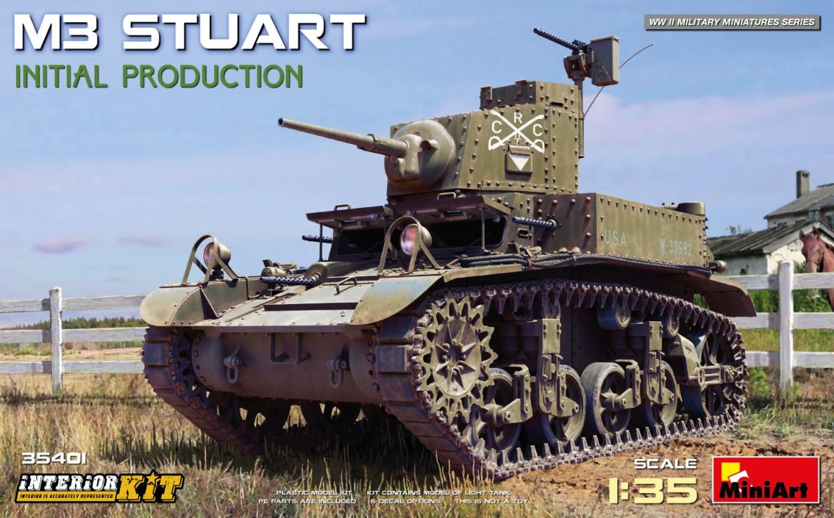 M3 Stuart – erste Produktion m. Interieur
