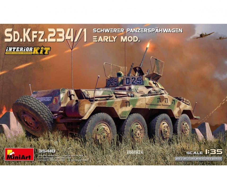 Sd.Kfz 234/1 schwerer Panzerspähwagen (2cm) Early Mod. Interior Kit