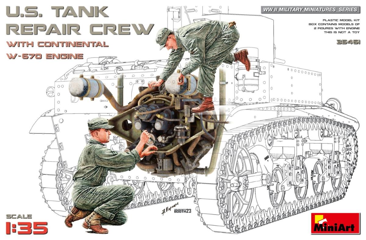 US Panzer Rep. Crew m. W670 Motor