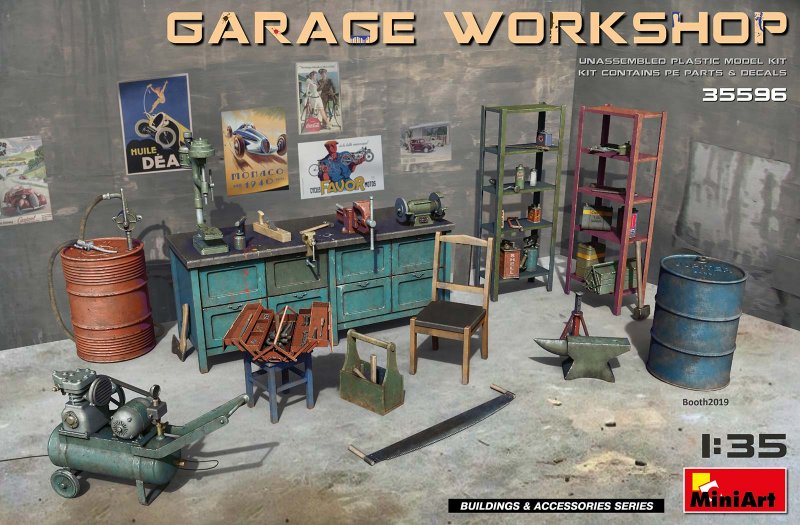 4820183312327 - MiniArt 35596 - 135 Garage Workshop