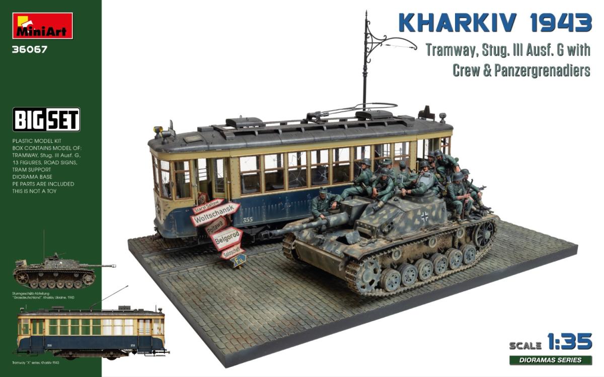 Big-Set Kharkiv 1943 – Tram + StuG III + Figuren