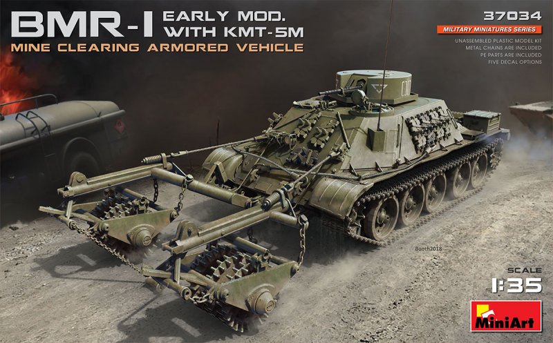 4820183311979 - MiniArt 37034 - 135 BMR-1 Early Modwith KMT-5M