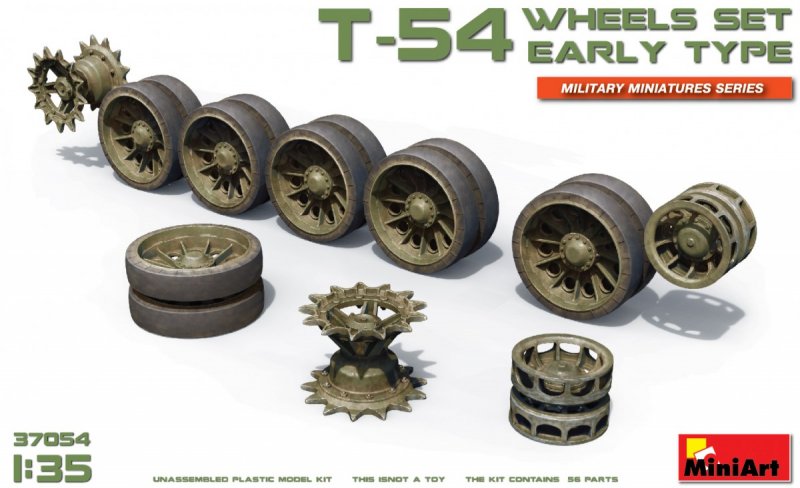 4820183311337 - MiniArt 37054 - 135 T-54 Wheels SetEarly Type
