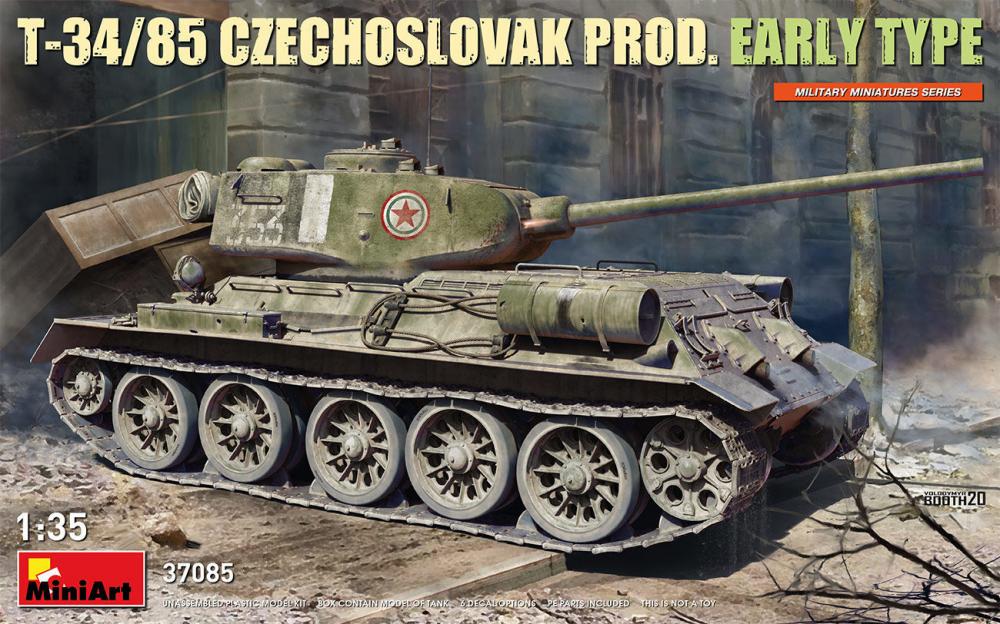 4820183313492 - MiniArt 37085 - T-34-85 Czechoslovak Prod Early Type in 135