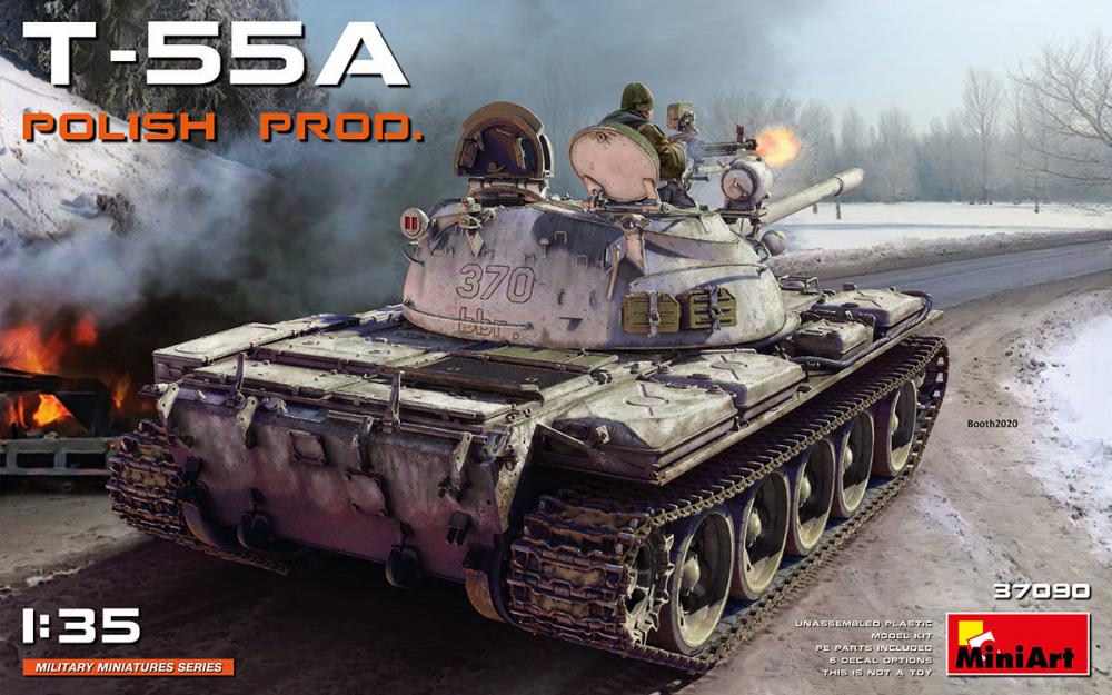4820183313034 - MiniArt 37090 - 135 T-55A POLISH PRODUCTION