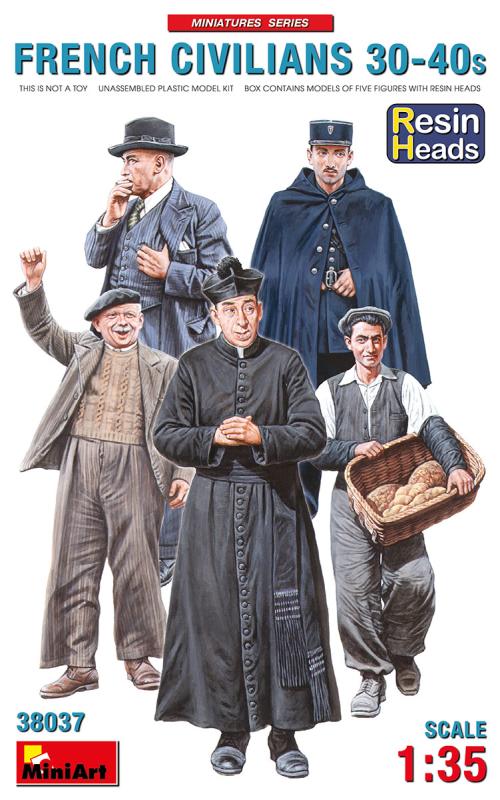 French Civilians ´30-´40s. Resin Heads