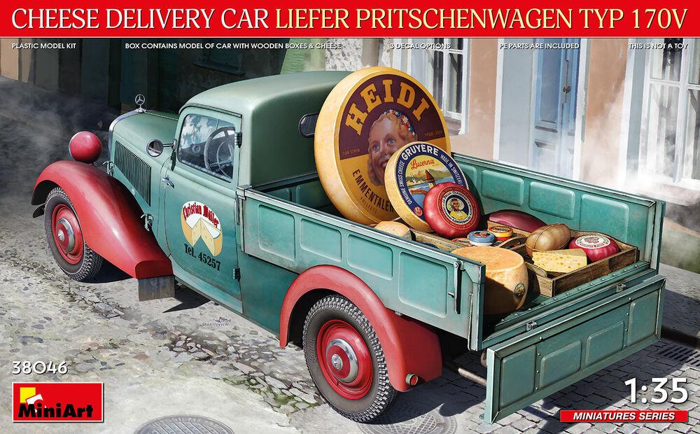 5905090346340 - MiniArt 38046 - 135 Cheese Delivery Car Liefer Pritschenwagen Typ 170V