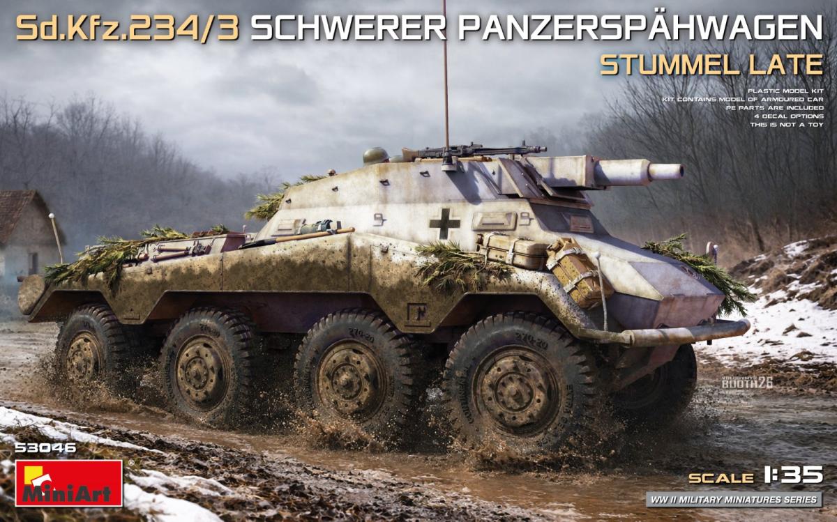 Sd.Kfz.234/3 Schwerer Panzerspähwagen – Stummel Late