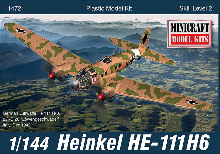 11 Mini günstig Kaufen-Heinkel HE 111. Heinkel HE 111 <![CDATA[Minicraft Model Kits / 584721 / 1:144]]>. 