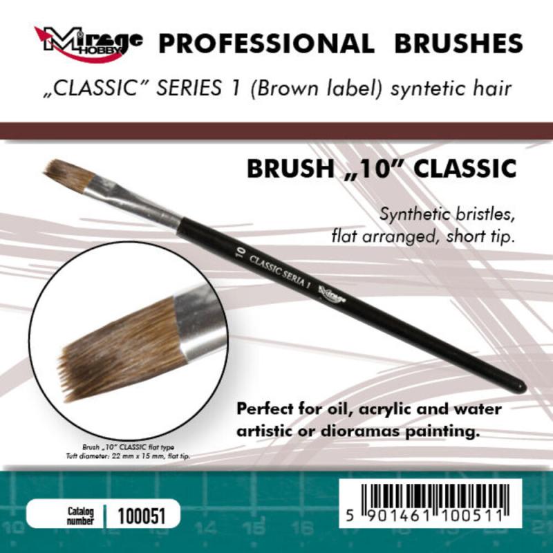 000 g  günstig Kaufen-Brush Flat - Classic Series 1 - Size 10. Brush Flat - Classic Series 1 - Size 10 <![CDATA[Mirage Hobby / 100051]]>. 