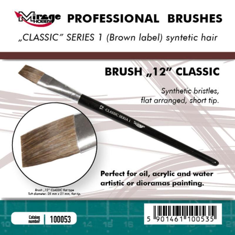 Mr.Hobby günstig Kaufen-Brush Flat - Classic Series 1 - Size 12. Brush Flat - Classic Series 1 - Size 12 <![CDATA[Mirage Hobby / 100053]]>. 