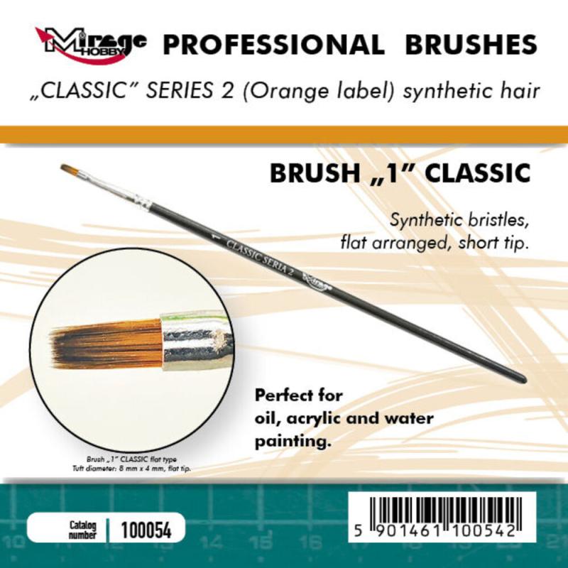 Size 10 günstig Kaufen-Brush Flat - Classic Series 2 - Size 1. Brush Flat - Classic Series 2 - Size 1 <![CDATA[Mirage Hobby / 100054]]>. 