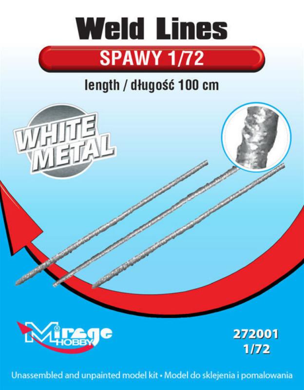 200 B günstig Kaufen-Weld Lines sc.1/72 length:100cm (White Metal). Weld Lines sc.1/72 length:100cm (White Metal) <![CDATA[Mirage Hobby / 272001 / 1:72]]>. 