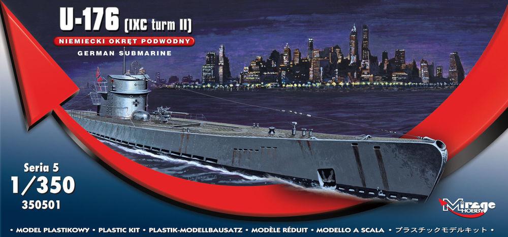 501 Su günstig Kaufen-German Submarine U-176 (IXC turm II). German Submarine U-176 (IXC turm II) <![CDATA[Mirage Hobby / 350501 / 1:350]]>. 