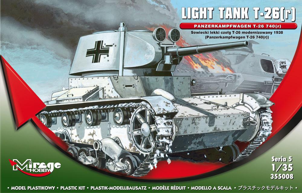 5901461355089 - Mirage Hobby 355008 - Light Tank T-26(r) Panzerkampfwagen T-26 740(r) Serie 5 in 135 5901461355089 - Mirage Hobby 355008 - Light Tank T-26(r) Panzerkampfwagen T-26 740(r) Serie 5 in 135