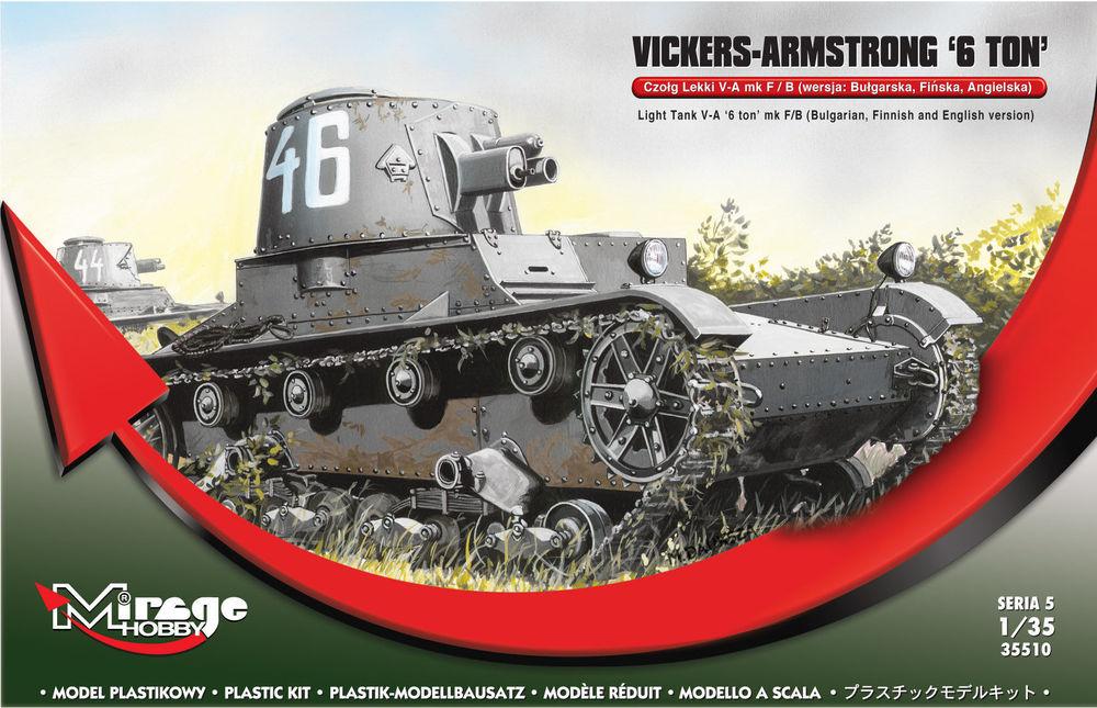 5901461355102 - Mirage Hobby 355010 - Vickers Armstrong 6ton mk F B Light tank in 135 5901461355102 - Mirage Hobby 355010 - Vickers Armstrong 6ton mk F B Light tank in 135