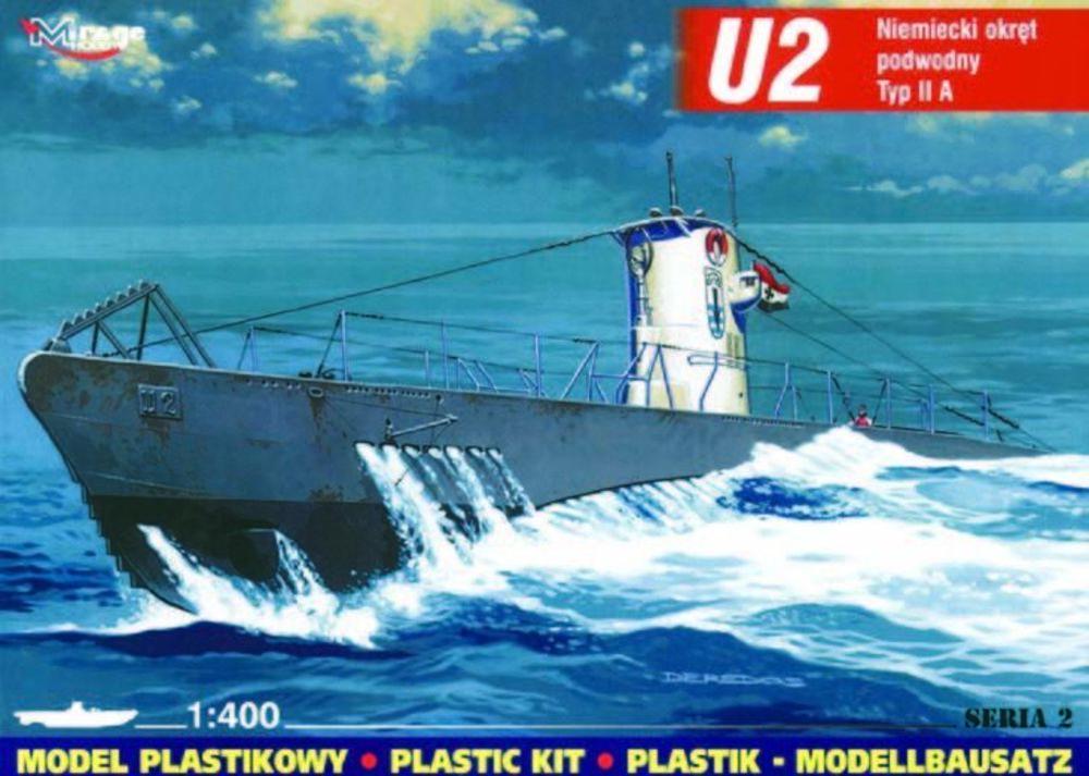 DEUTSCHES günstig Kaufen-Deutsches U-Boot U 2 Typ IIA. Deutsches U-Boot U 2 Typ IIA <![CDATA[Mirage Hobby / 40023 / 1:400]]>. 