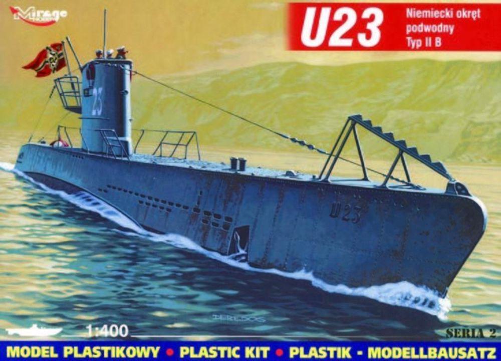 Boot IIB günstig Kaufen-Deutsches U-Boot U 23 Typ IIB. Deutsches U-Boot U 23 Typ IIB <![CDATA[Mirage Hobby / 40024 / 1:400]]>. 