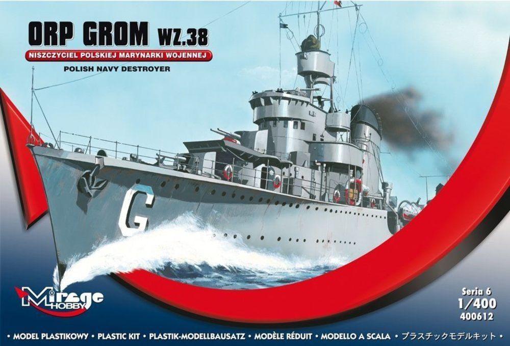 5901461400123 - Mirage Hobby 400612 - ORP GROM WZ38 Polish Navy Destroyer in 1400 5901461400123 - Mirage Hobby 400612 - ORP GROM WZ38 Polish Navy Destroyer in 1400