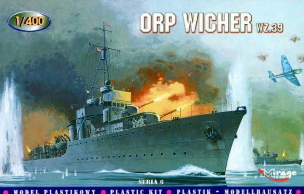 Mirage günstig Kaufen-Zerstörer ORP Wicher 1939. Zerstörer ORP Wicher 1939 <![CDATA[Mirage Hobby / 40065 / 1:400]]>. 