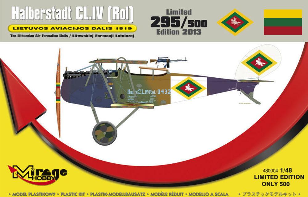 Mirage IV günstig Kaufen-Halberstadt CL.IV(Rol) LIETUVOS 1919. Halberstadt CL.IV(Rol) LIETUVOS 1919 <![CDATA[Mirage Hobby / 480004 / 1:48]]>. 