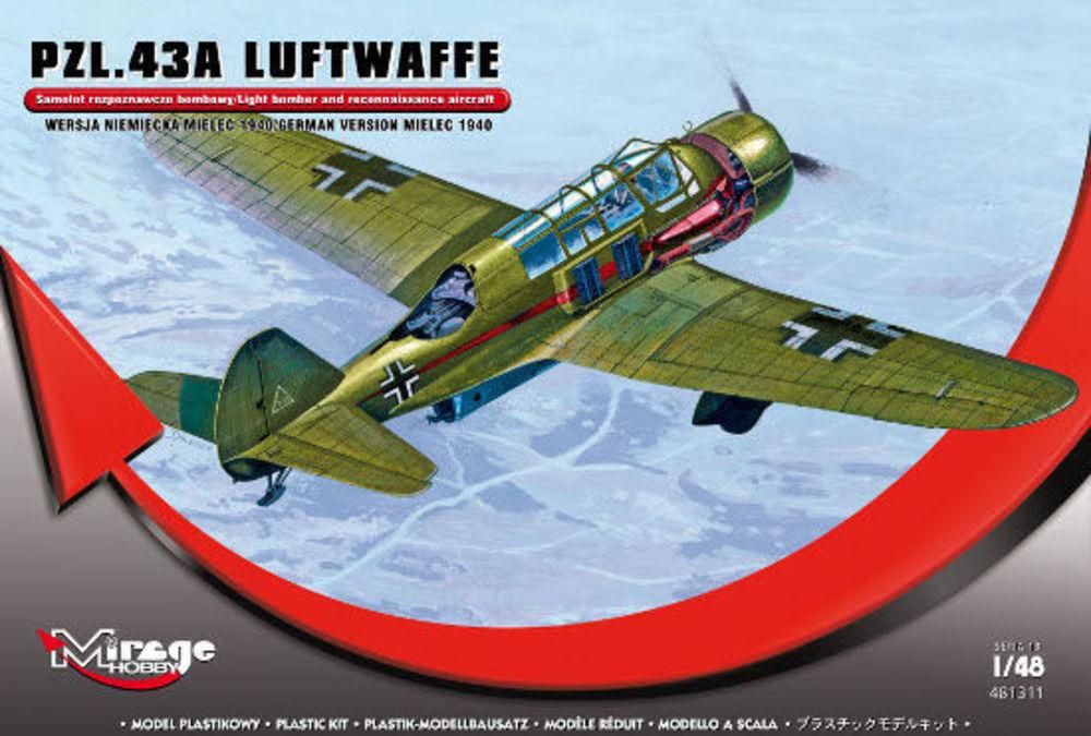 Age 3 günstig Kaufen-PZL.43A Luftwaffe Germ.Vers. MIELEC 1940. PZL.43A Luftwaffe Germ.Vers. MIELEC 1940 <![CDATA[Mirage Hobby / 481311 / 1:48]]>. 