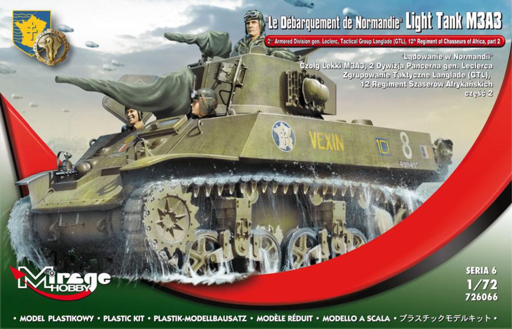 5901461726667 - Mirage Hobby 726066 - Le Débarquement de Normandie Light Tank M3A3 in 172 5901461726667 - Mirage Hobby 726066 - Le Débarquement de Normandie Light Tank M3A3 in 172