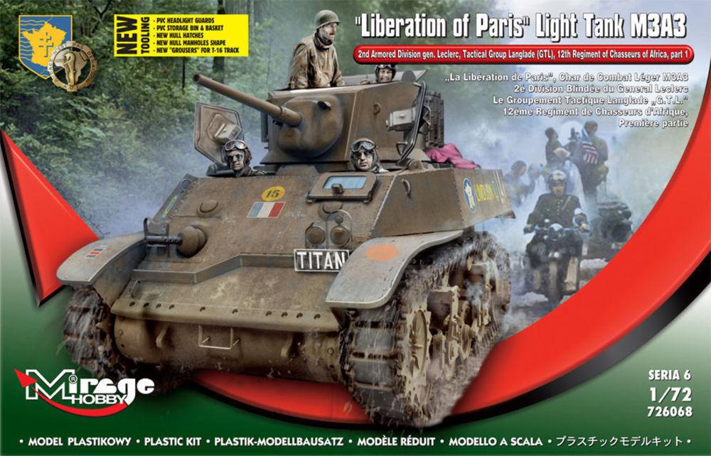 Tank T günstig Kaufen-Liberation of Paris,Light Tank M3A3. Liberation of Paris,Light Tank M3A3 <![CDATA[Mirage Hobby / 726068 / 1:72]]>. 