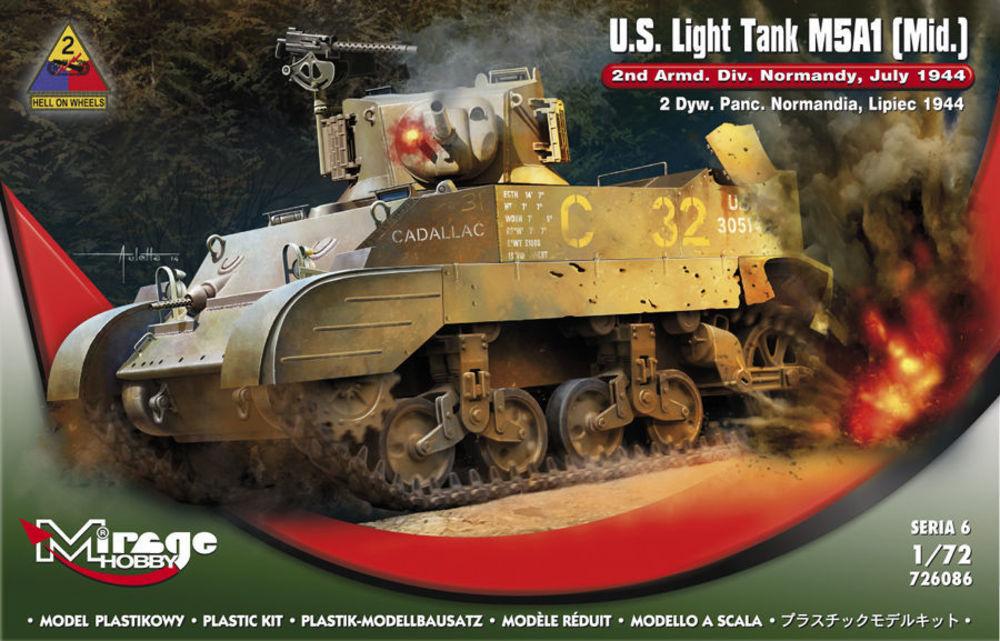 Tank T günstig Kaufen-U.S.Light Tank M5A1 (Mid) 2nd Armd.Div.N. U.S.Light Tank M5A1 (Mid) 2nd Armd.Div.N <![CDATA[Mirage Hobby / 726086 / 1:72]]>. 