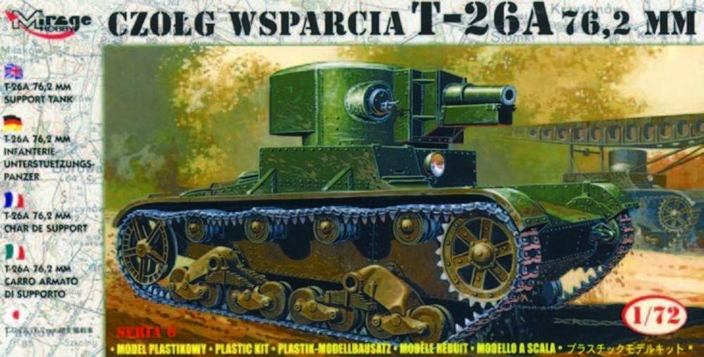 Mr.Hobby günstig Kaufen-Leichter Panzer T-26 A 76,2 mm. Leichter Panzer T-26 A 76,2 mm <![CDATA[Mirage Hobby / 72610 / 1:72]]>. 