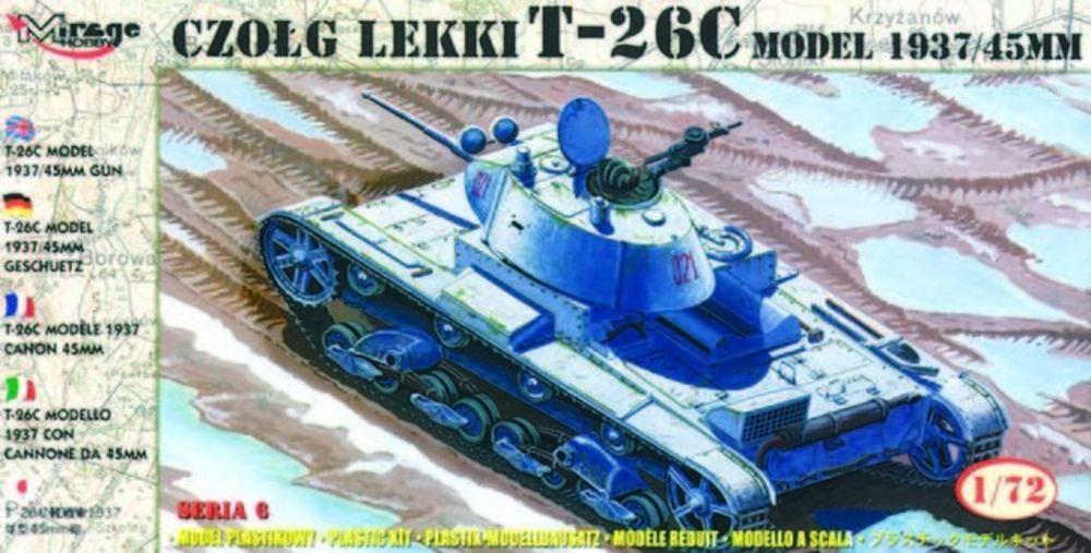 Panzer 4 günstig Kaufen-Leichter Panzer T-26 C Modell 1937 mit 45 mm Kanone. Leichter Panzer T-26 C Modell 1937 mit 45 mm Kanone <![CDATA[Mirage Hobby / 72611 / 1:72]]>. 