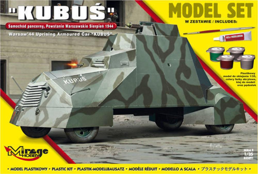 5901463835916 - Mirage Hobby 835091 - Kubus(Warsaw44 Uprising Armoured Car) Model Set in 135 5901463835916 - Mirage Hobby 835091 - Kubus(Warsaw44 Uprising Armoured Car) Model Set in 135