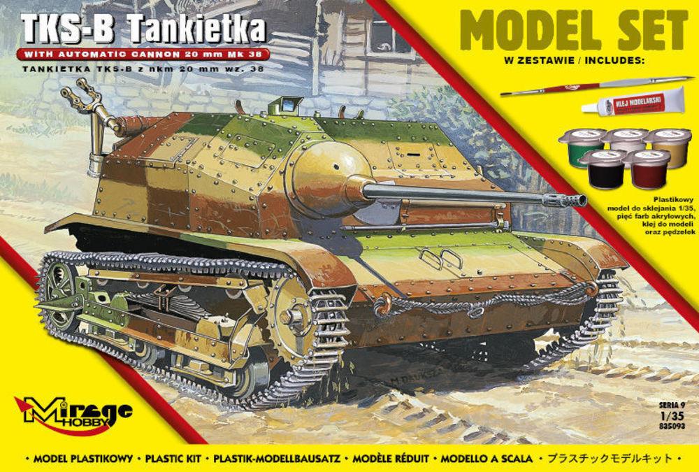 20MM günstig Kaufen-Tankette TKS-B (w/automatic cannon 20mm Mk.38) (Model Set). Tankette TKS-B (w/automatic cannon 20mm Mk.38) (Model Set) <![CDATA[Mirage Hobby / 835093 / 1:35]]>. 