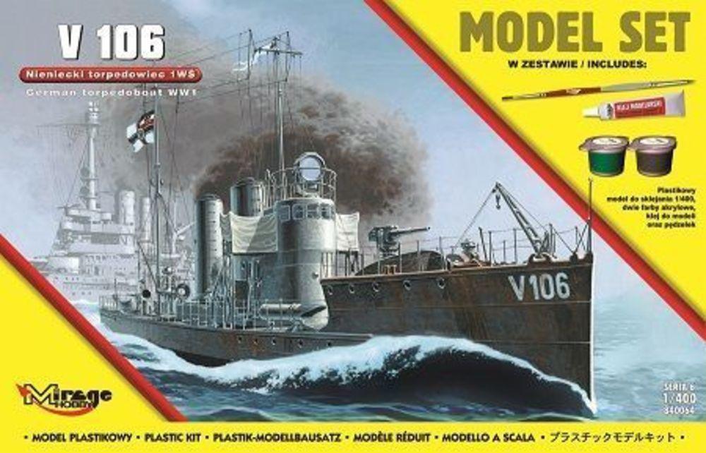 Mr.Hobby günstig Kaufen-V 106 German WWI Torpedo Ship (Model Set). V 106 German WWI Torpedo Ship (Model Set) <![CDATA[Mirage Hobby / 840064 / 1:400]]>. 