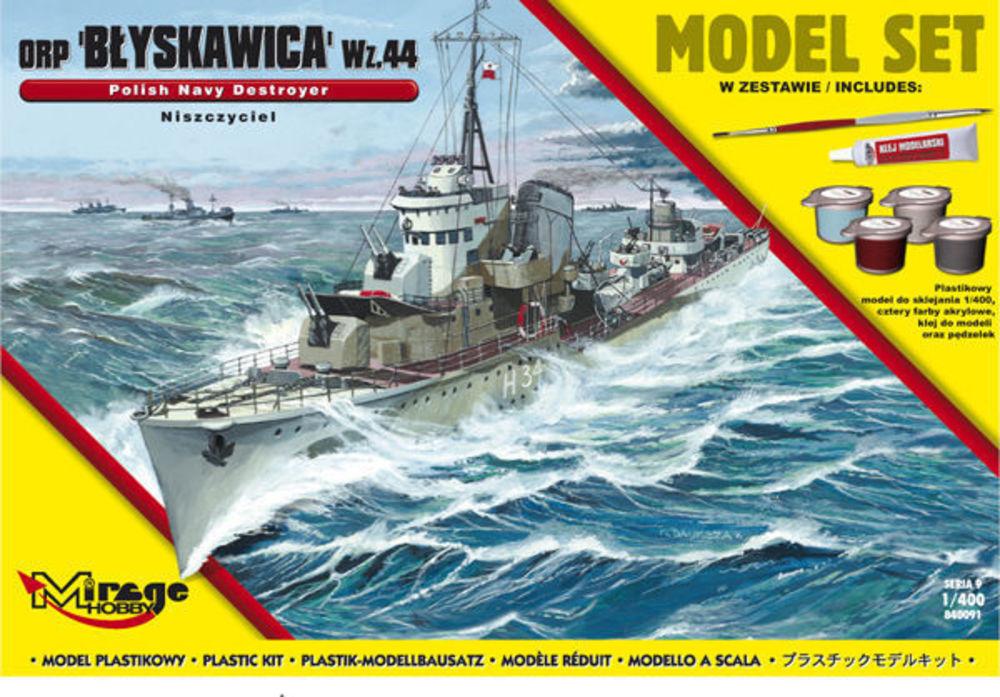 400 II günstig Kaufen-ORPBlyskawica-wz.44 (Polish Destroyer WWII) (Model Set). ORPBlyskawica-wz.44 (Polish Destroyer WWII) (Model Set) <![CDATA[Mirage Hobby / 840091 / 1:400]]>. 