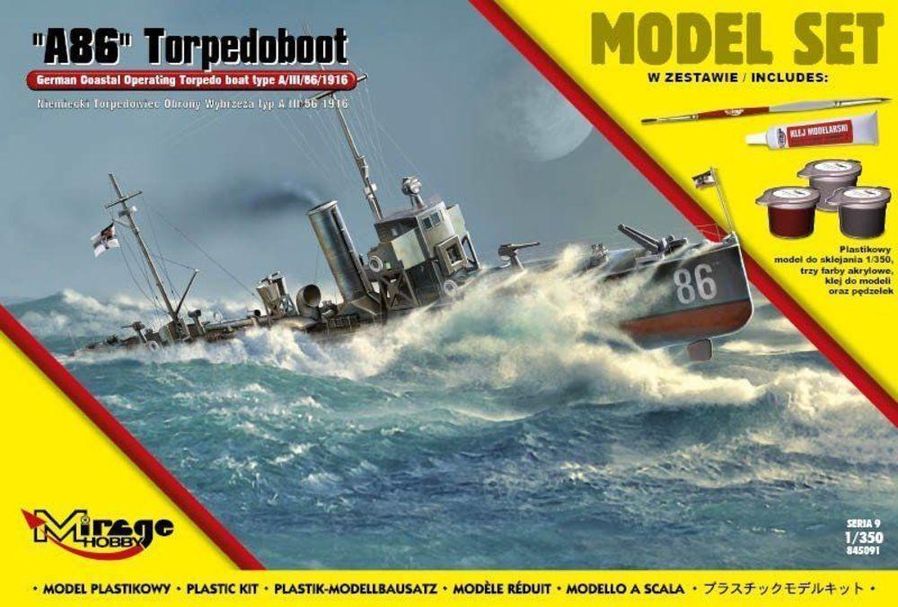 Man to  günstig Kaufen-A86 German Torpedoboot (Model Set). A86 German Torpedoboot (Model Set) <![CDATA[Mirage Hobby / 845091 / 1:350]]>. 
