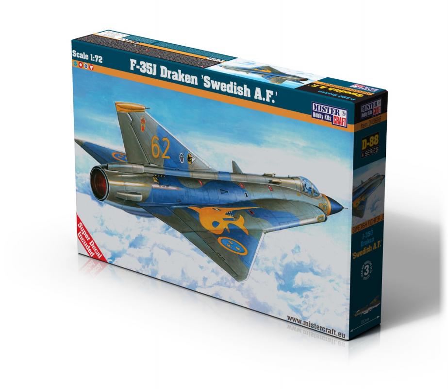 88 A günstig Kaufen-J-35J Draken Swedish A.F. J-35J Draken Swedish A.F <![CDATA[Mistercraft / D-88 / 1:72]]>. 