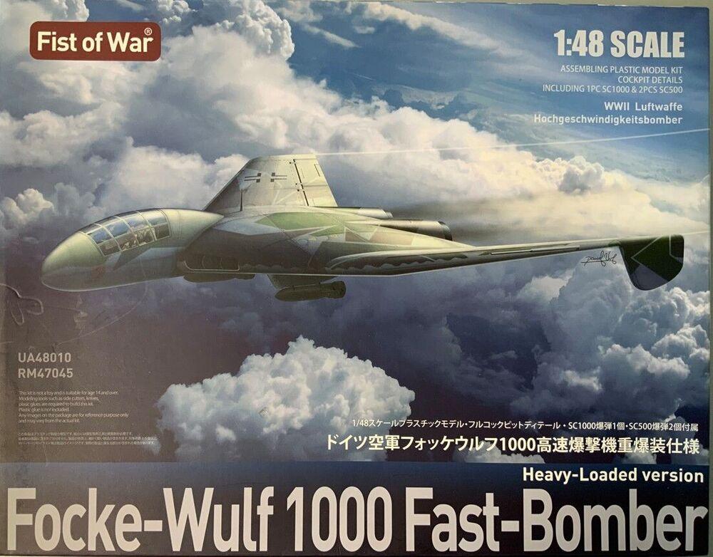 A4 10 günstig Kaufen-Focke-Wulf 1000 Fast-Bomber - Heavy-Loaded Version. Focke-Wulf 1000 Fast-Bomber - Heavy-Loaded Version <![CDATA[Modelcollect / UA48010 / 1:48]]>. 