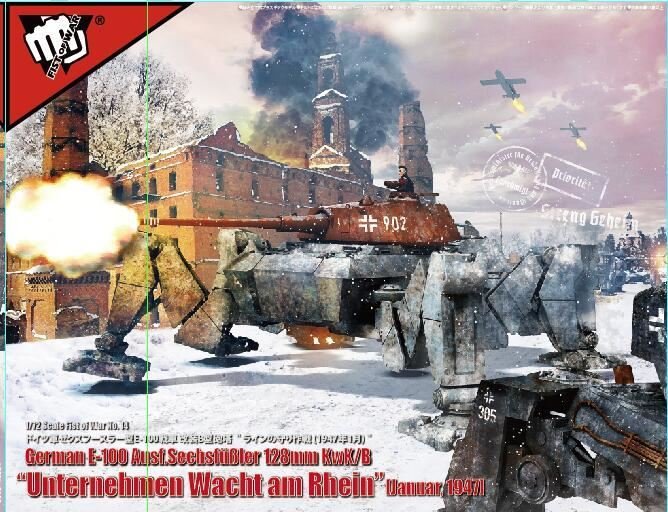 Fist of War - German E-100 Ausf.Sechsfüßler 128mm KwK/B Operation Bulge January 1947